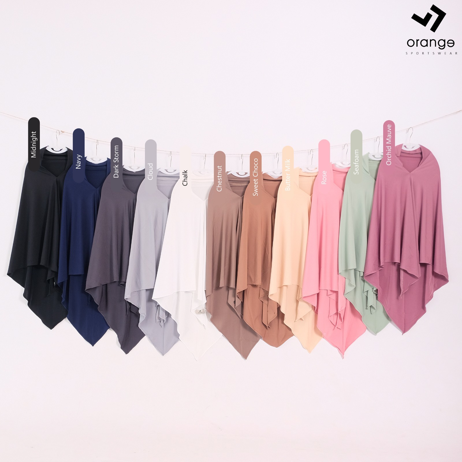 Hijab Instan Jersey Olahraga Naia Instan Square Hijab