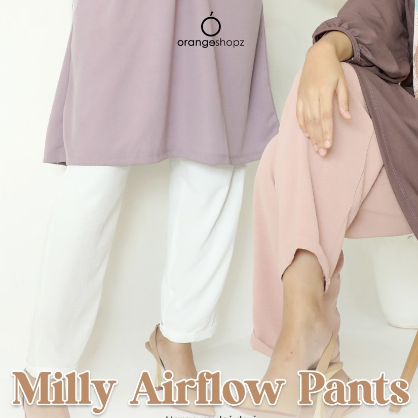 Milly Comfy Airflow Pants Celana Kerja Wanita Kantor Daily