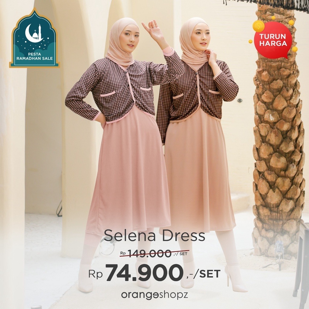 Gamis Muslim Wanita Cardigan Elora Coat Dress