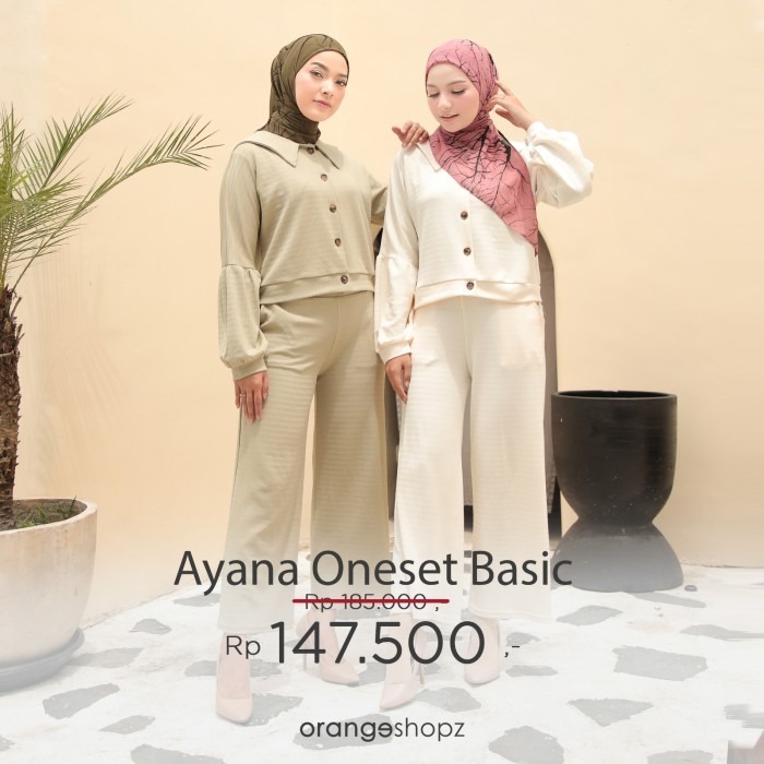 Setelan Oneset Panjang Wanita Kekinian Formal Casual Basic Premium