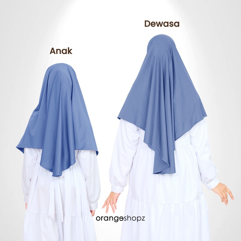 Hijab Instan COUPLE Ibu dan Anak Hawwa Bergo Dagu Malay Jersey Premium
