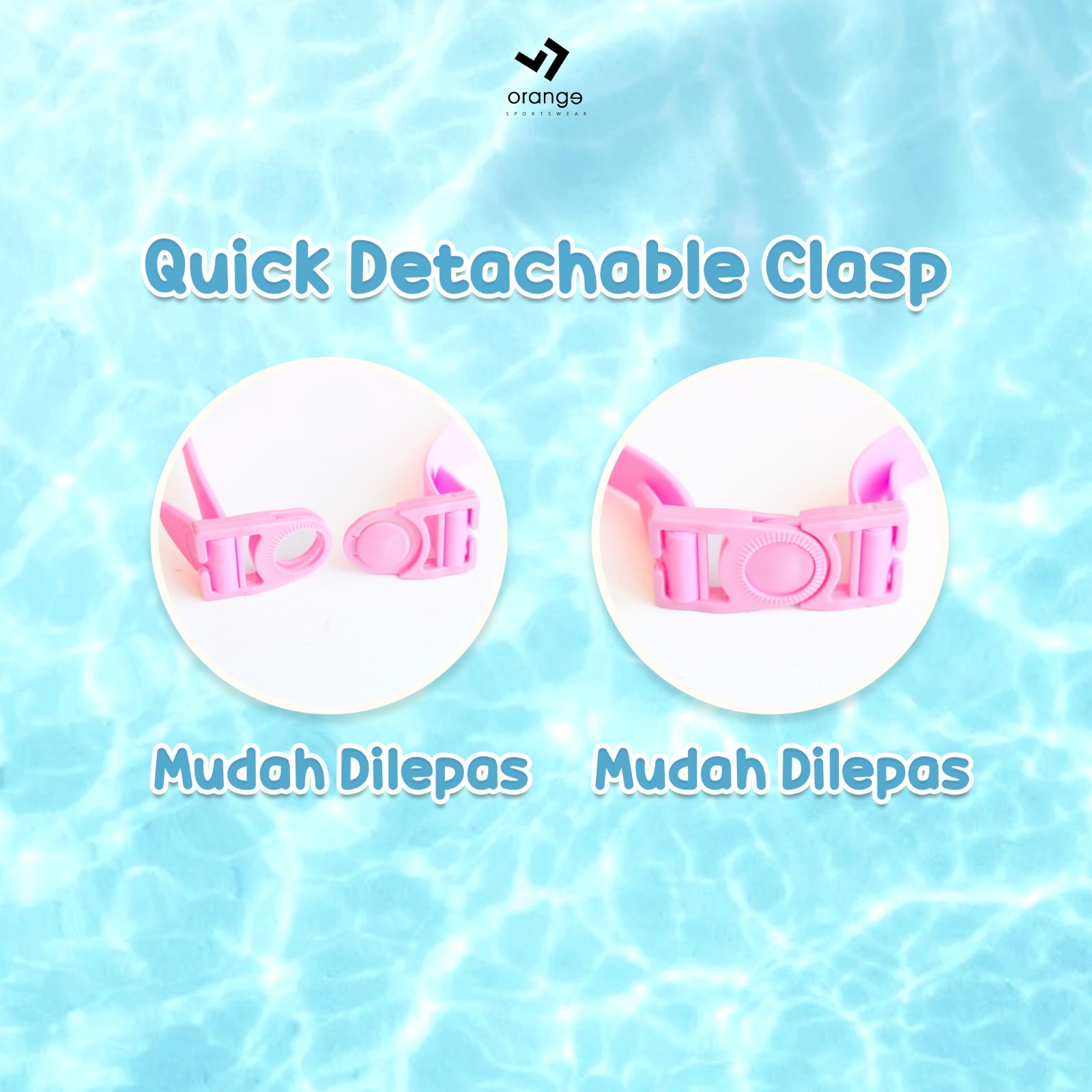 Kacamata Renang Anak Perempuan Laki-Laki Swimming Goggles Anti FOG Big Frame