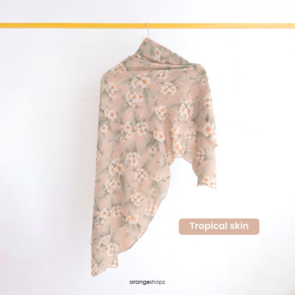 Bergo Maryam Plisket (Bergo Lylia) Motif Bunga Cerutty Babydoll Premium