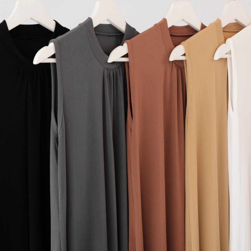 Inner Manset Gamis Wanita Lengan Panjang Mahira Daily Gamis