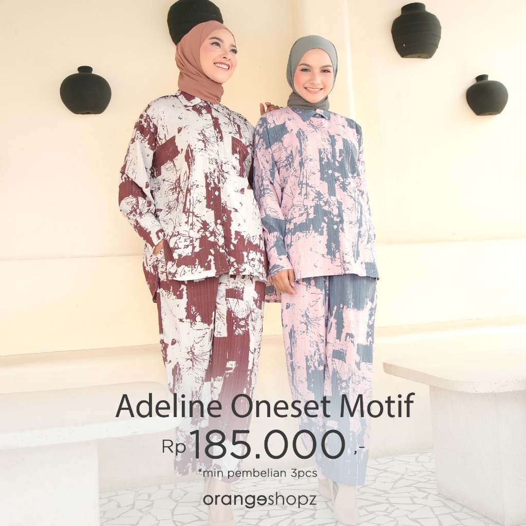 Setelan Oneset Panjang Wanita Kekinian Formal Casual Basic Premium