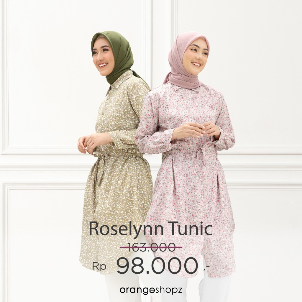 Atasan Tunik Lengan Panjang Wanita Daily Basic Formal Casual