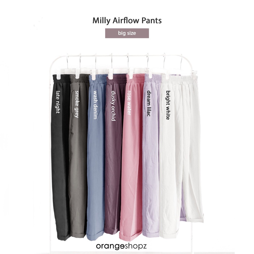 Milly Comfy Airflow Pants Celana Kerja Wanita Kantor Daily