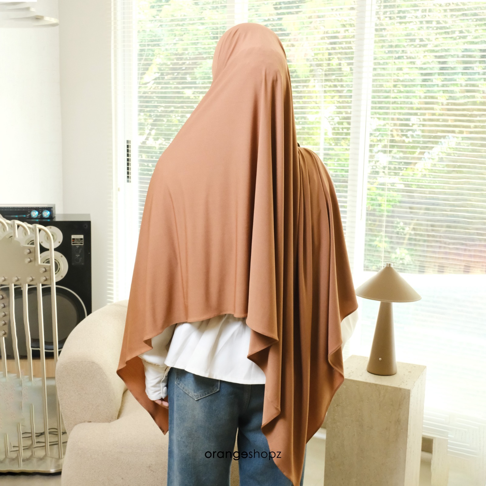 Orangeshopz - Khiban Instan Jersey Hijab Khimar Bandana Jersey Premium