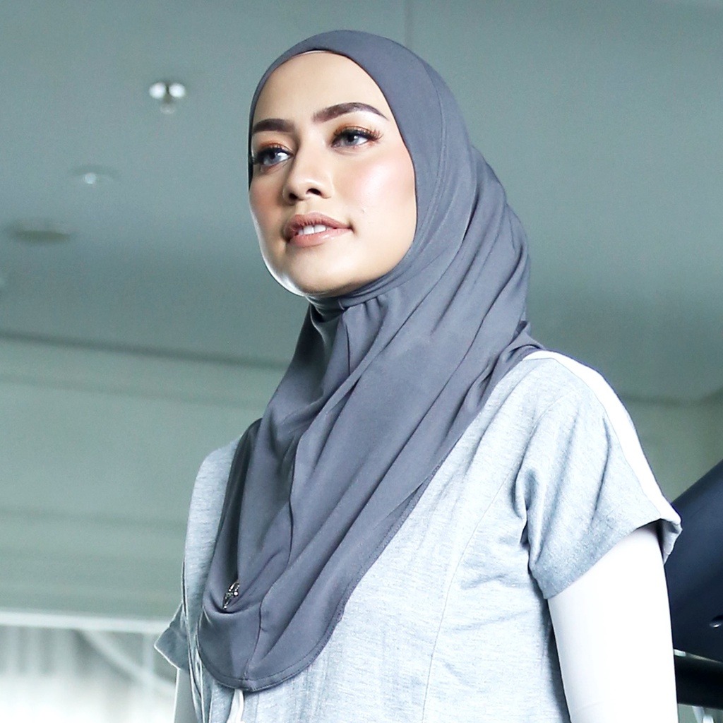 Bergo Sport Jersey Olahraga Syria Instan Hijab