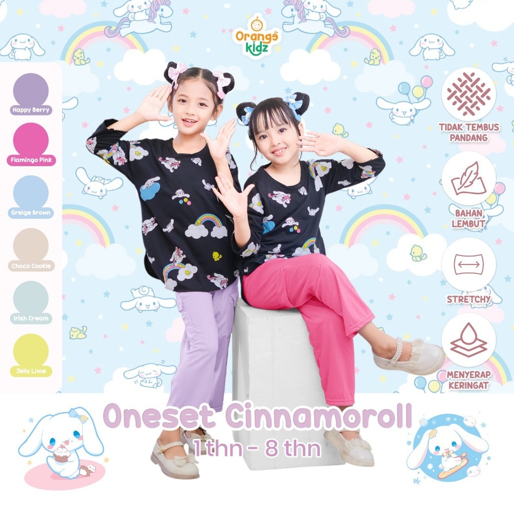 Setelan Anak Perempuan Knit Premium Marly Basic Oneset