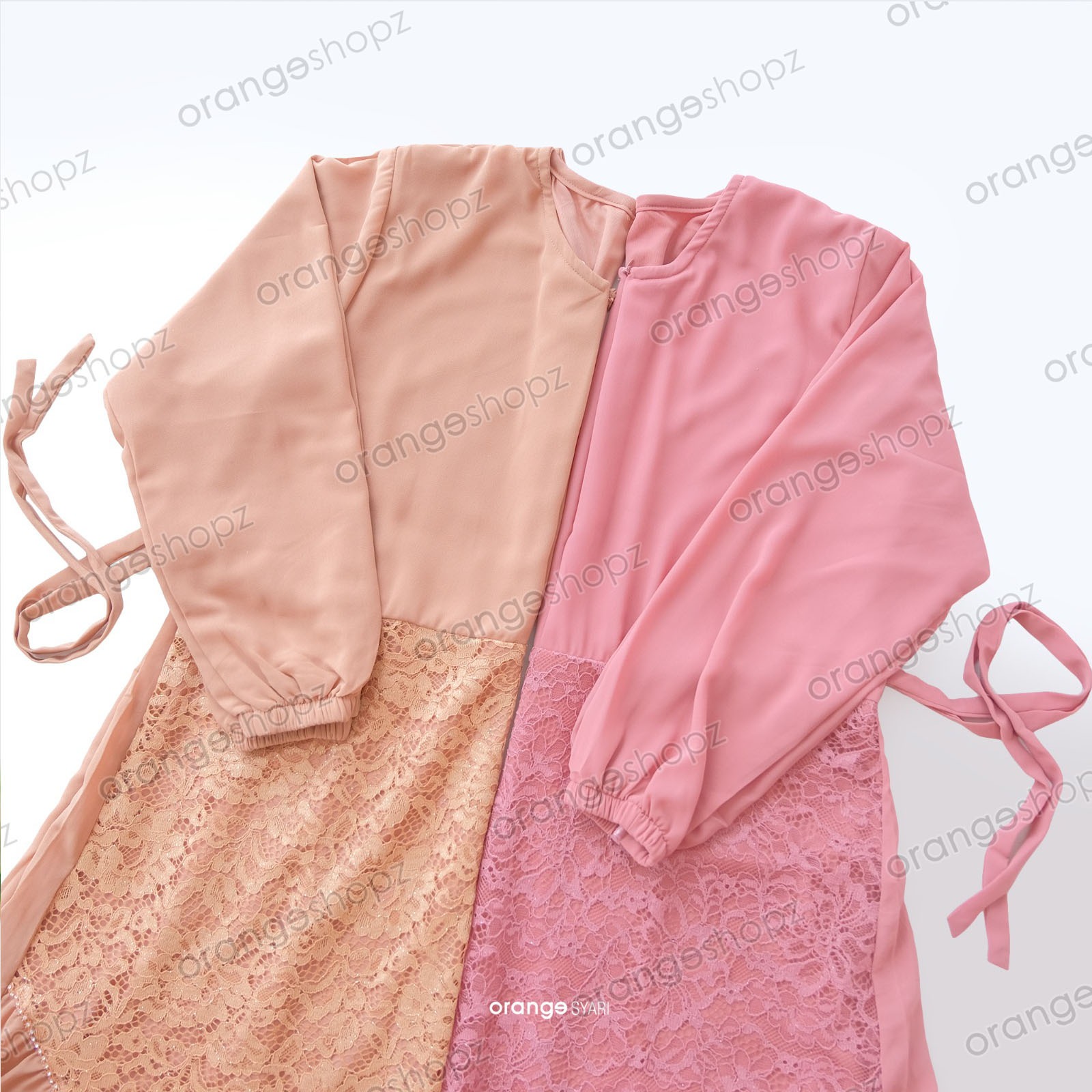 Gamis Wanita Lebaran Najwa Oneset Dress Brukat