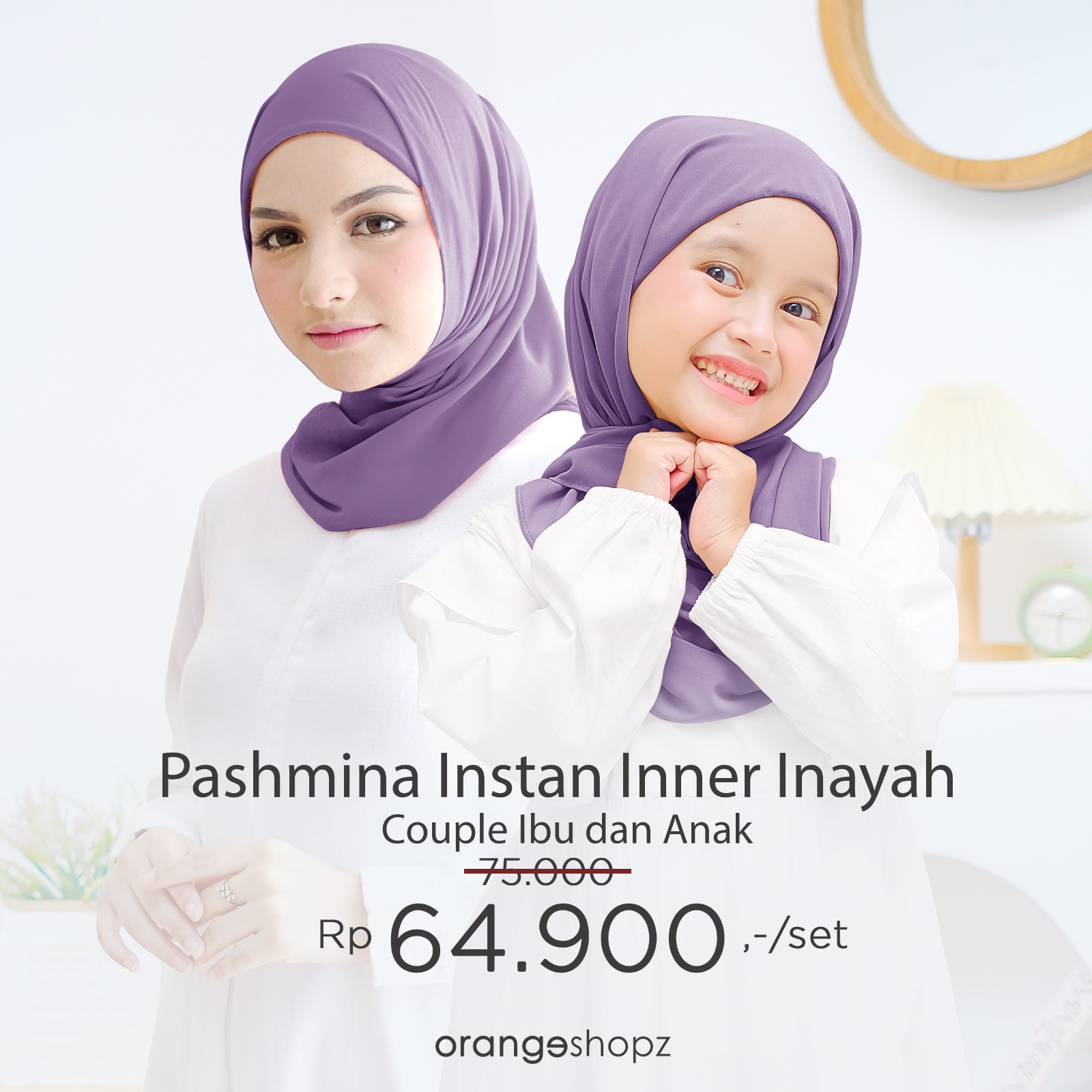 Hijab Instan Couple Ibu & Anak