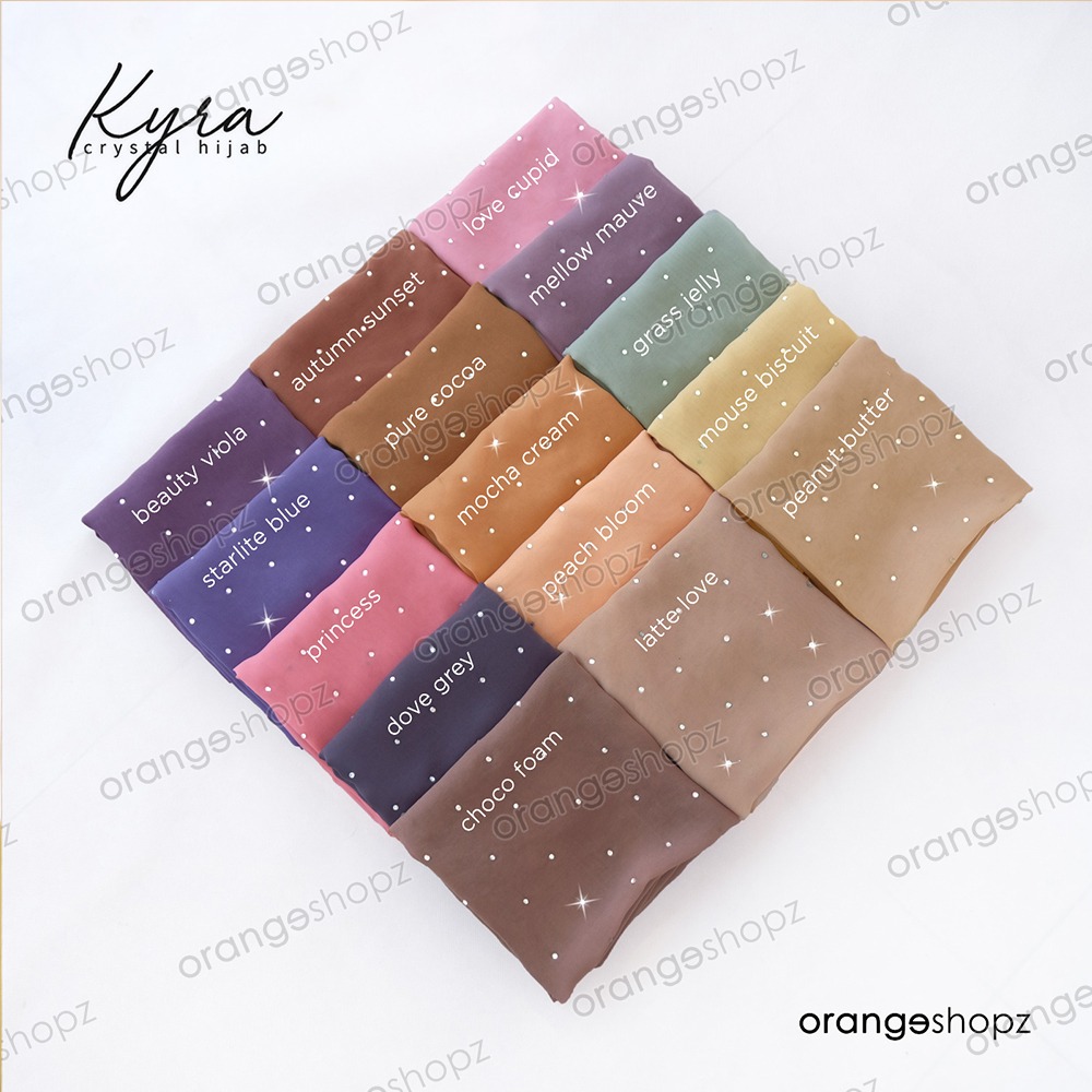 Segiempat Polos Kyra Crystal Hijab