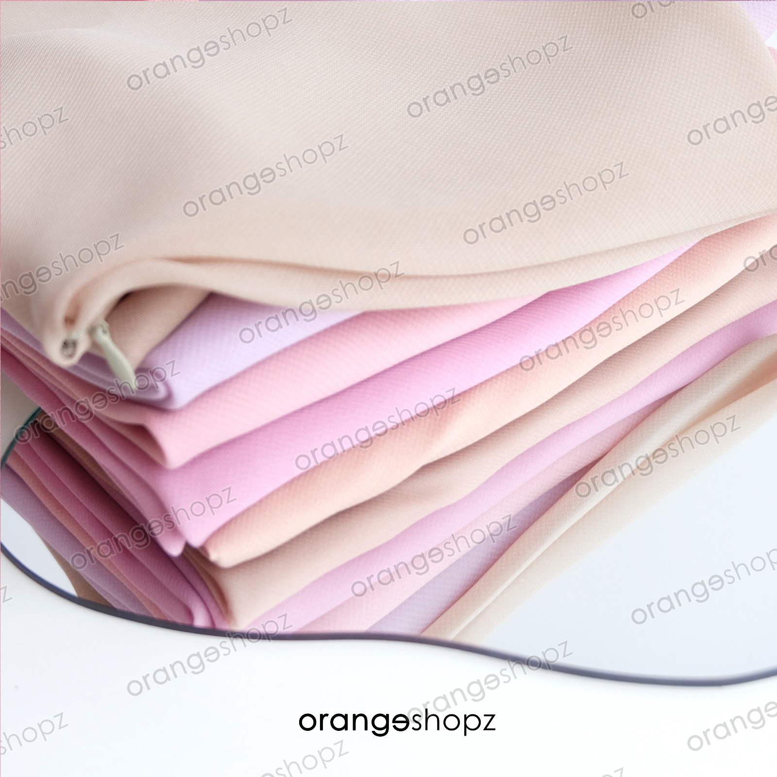 Hijab Segiempat Instan Zipper Jilbab Resleting Anak