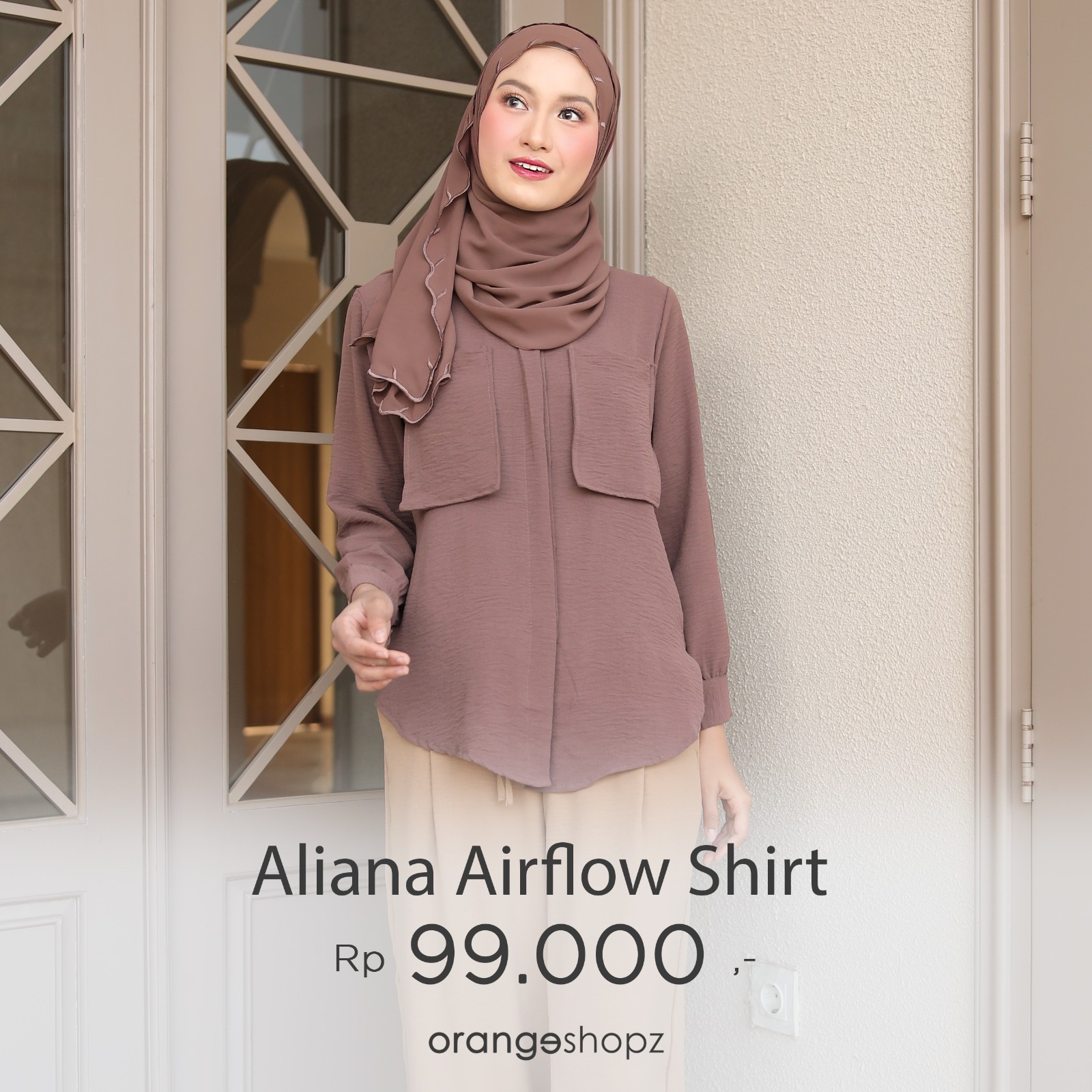 Atasan Kemeja Wanita Airflow Aliana Shirt