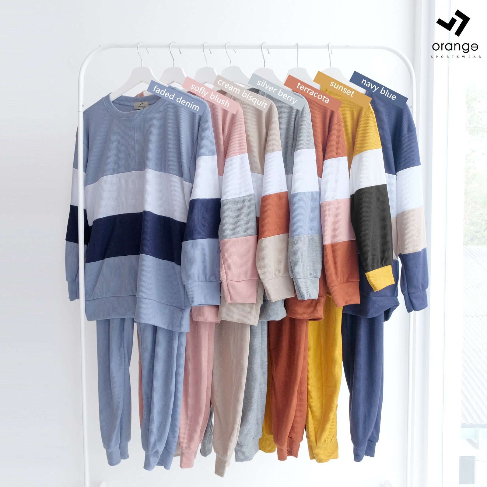 Oneset Knit Training Olahraga Running Sepeda Senam Kekinian Sporty Set