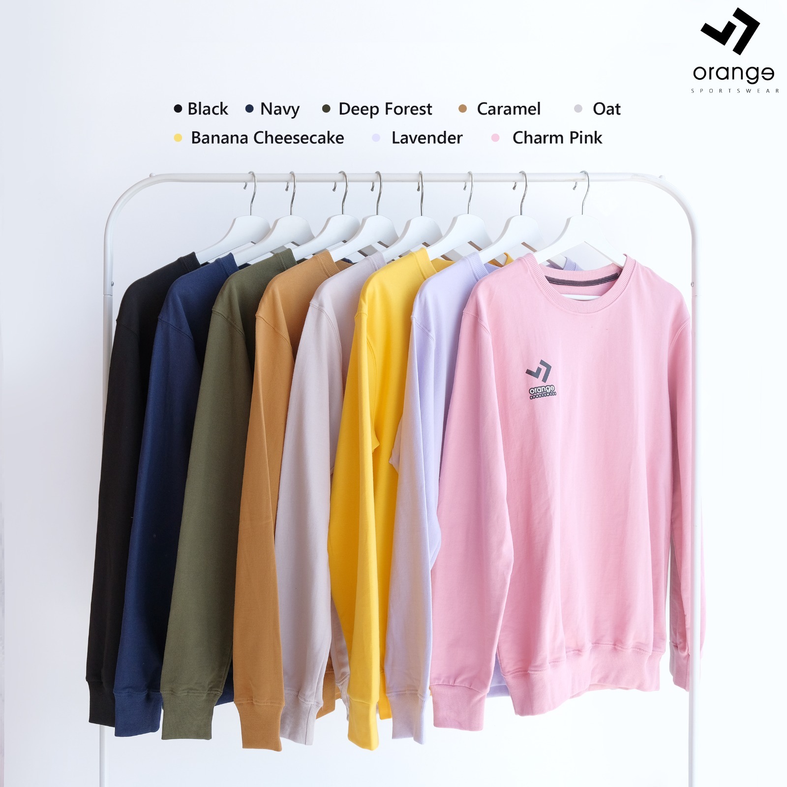 Sweater Olahraga Korean Style Wanita Hannover Sweatshirt Sporty Basic