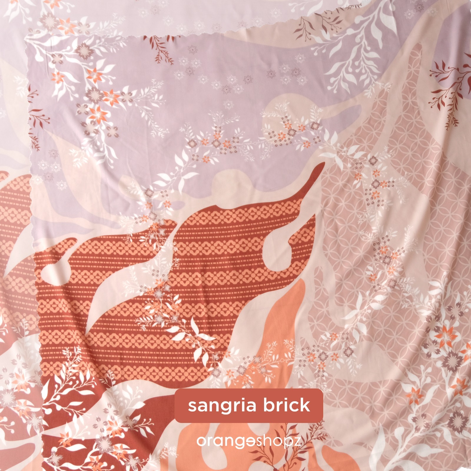 Hijab Segiempat Motif Nirwana Ethnic Scarf