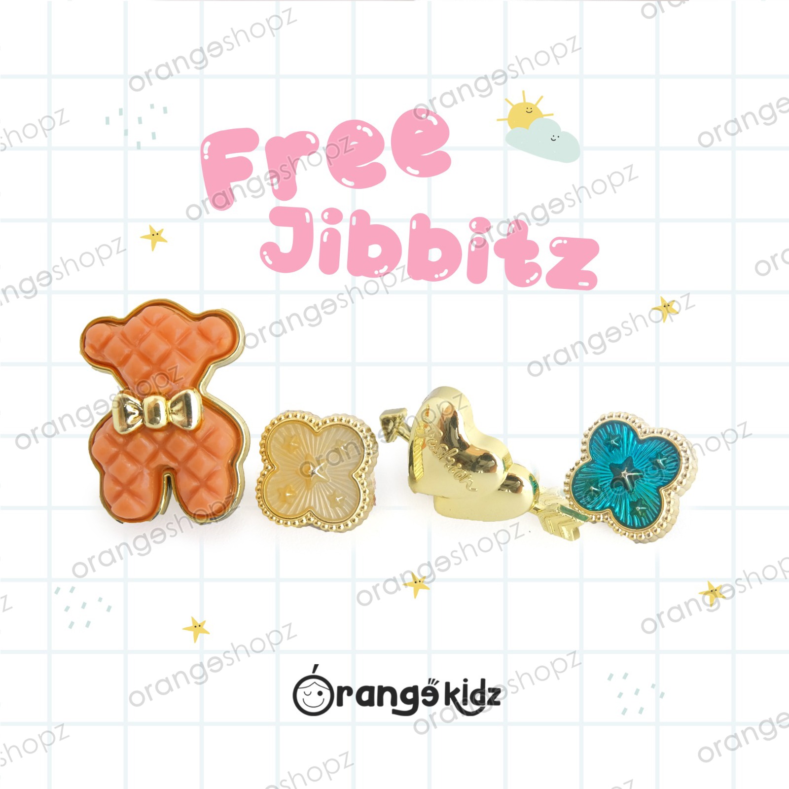 Sendal Jelly Wedges Selop Anak Perempuan Yuki Kids Sandals FREE Jibbitz