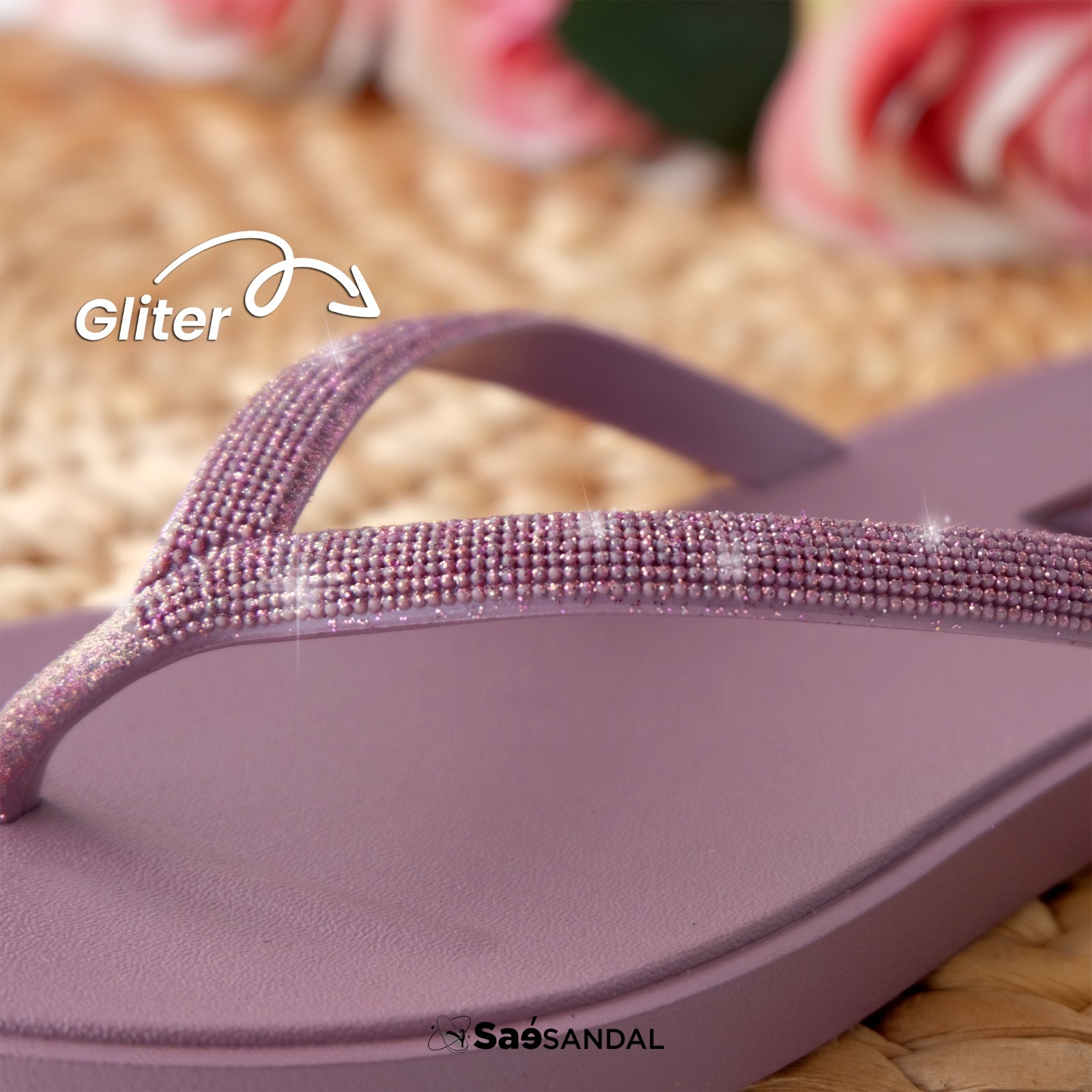 Sandal Flat Wanita Tali Jepit Floressa Slipper Sandals