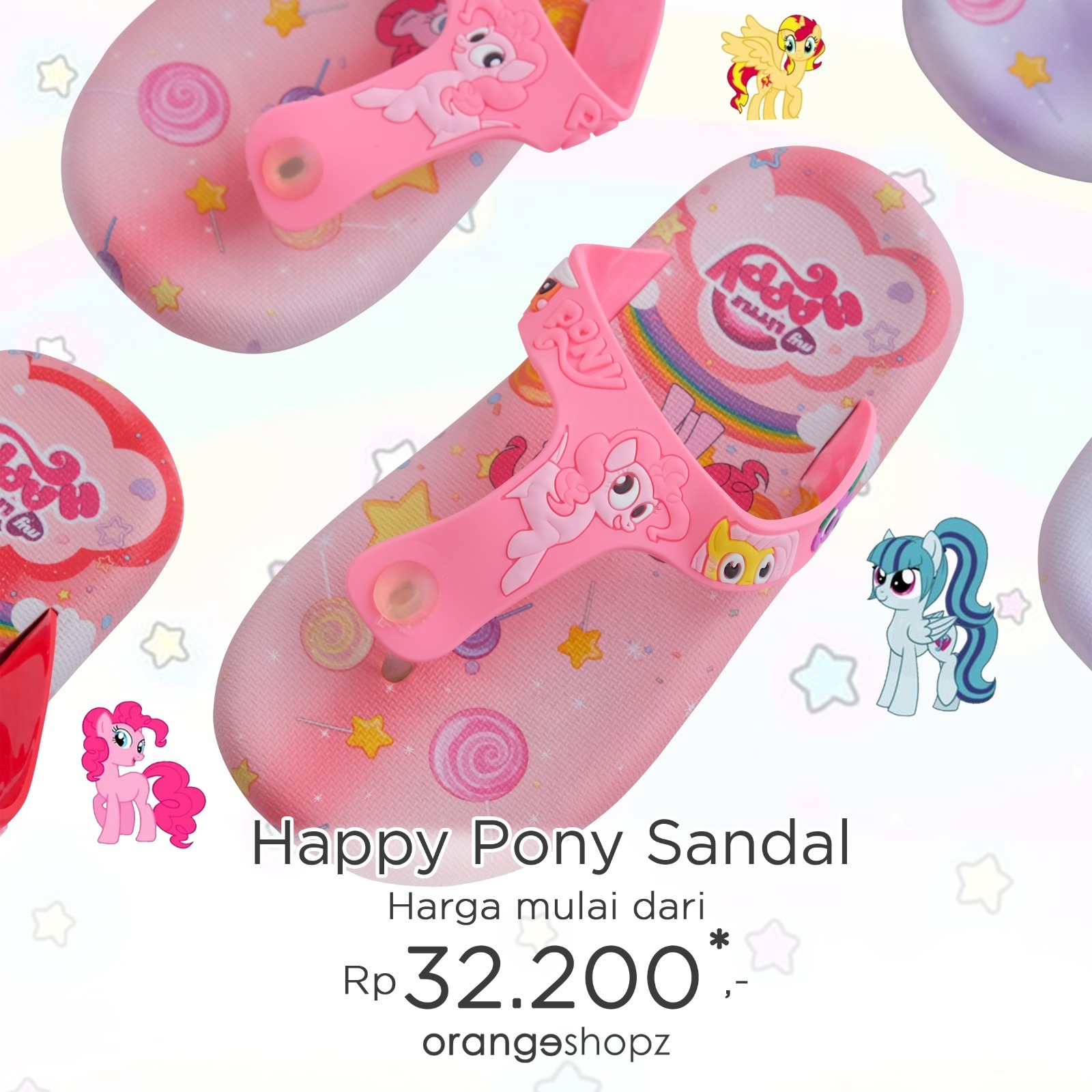 Sandal Jepit Anak Perempuan My Little Pony