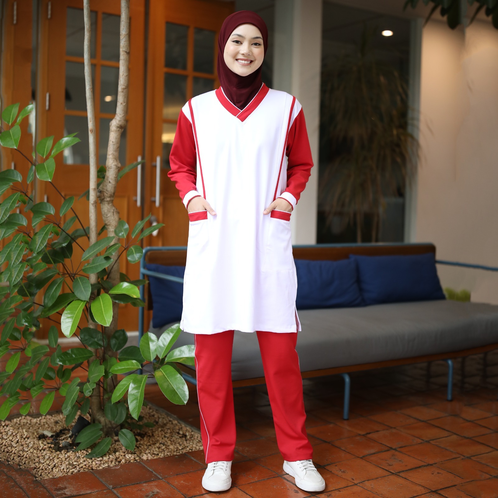 Training Set Olahraga Senam Zumba Running Jogging Wanita Avery Sporty Set