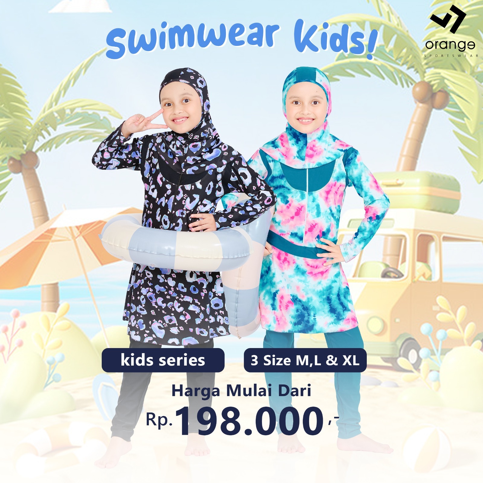 Swimwear Series Baju Olahraga Renang Anak Premium