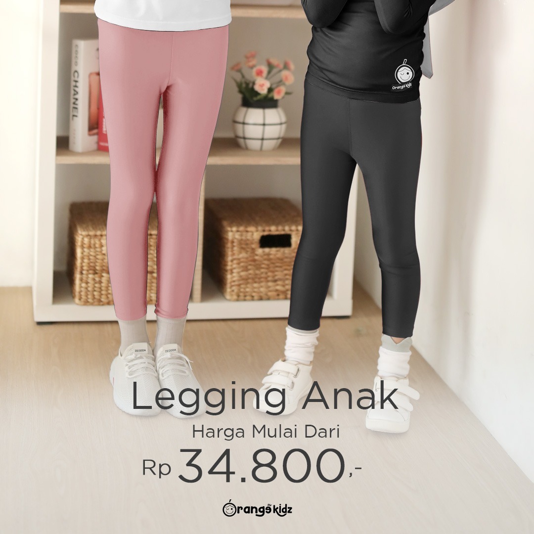 Legging Polos Anak / Legging Anak Basic Katun Rayon Spandex