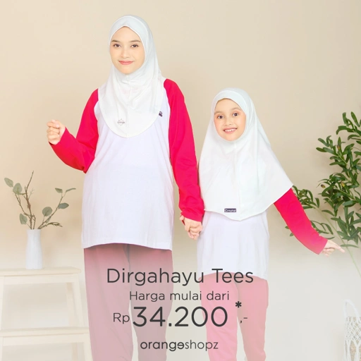 Image of Kaos Lengan Panjang Dewasa dan Anak Kombinasi Dirgahayu Tee