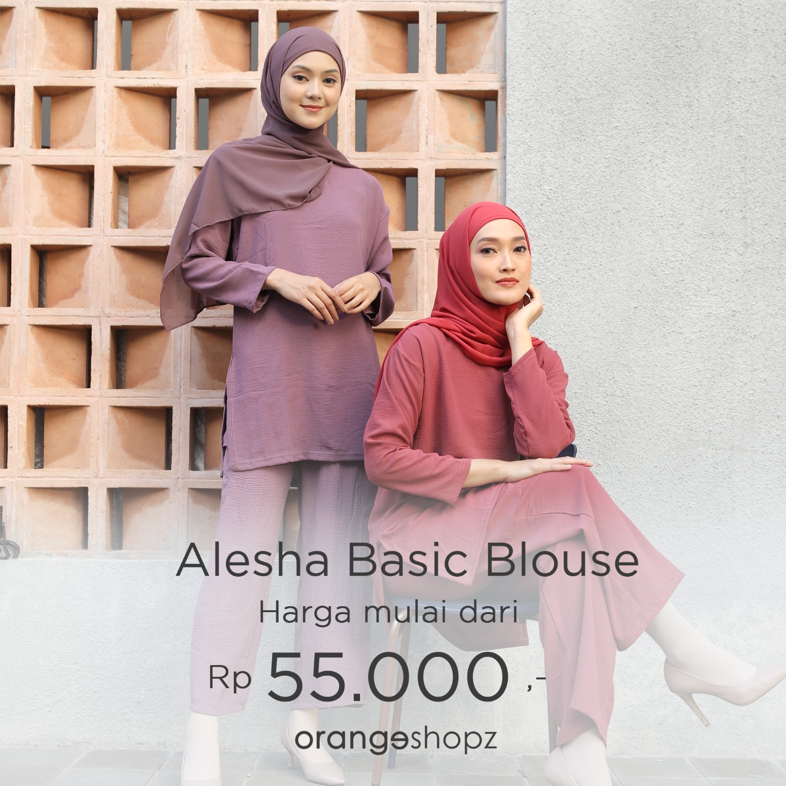 Atasan Wanita Airflow Alesha Basic Blouse by Orangeshopz