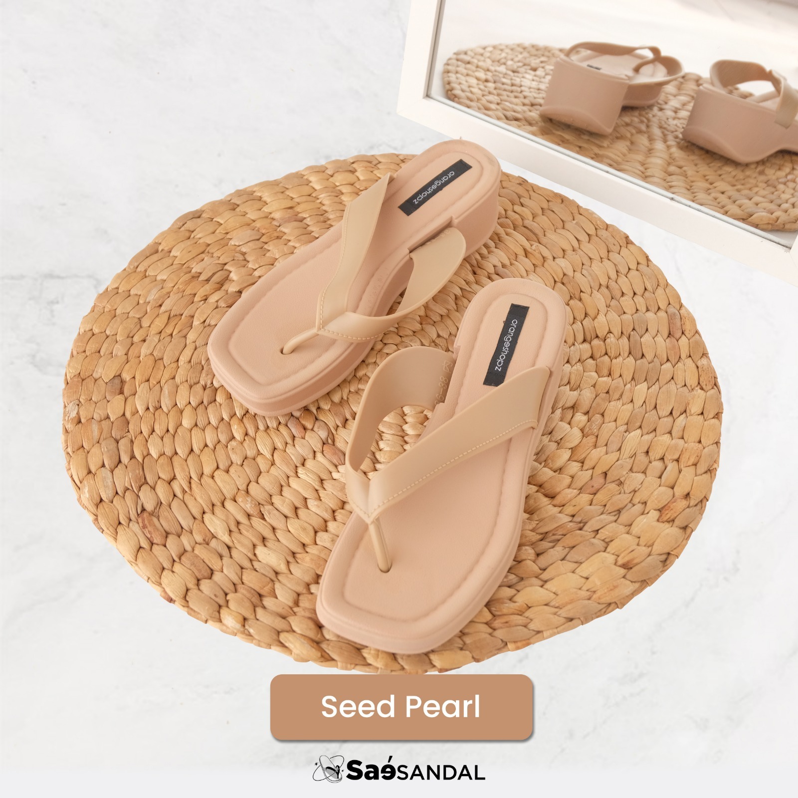 Sandal Flat Wanita Tali Jepit Floressa Slipper Sandals