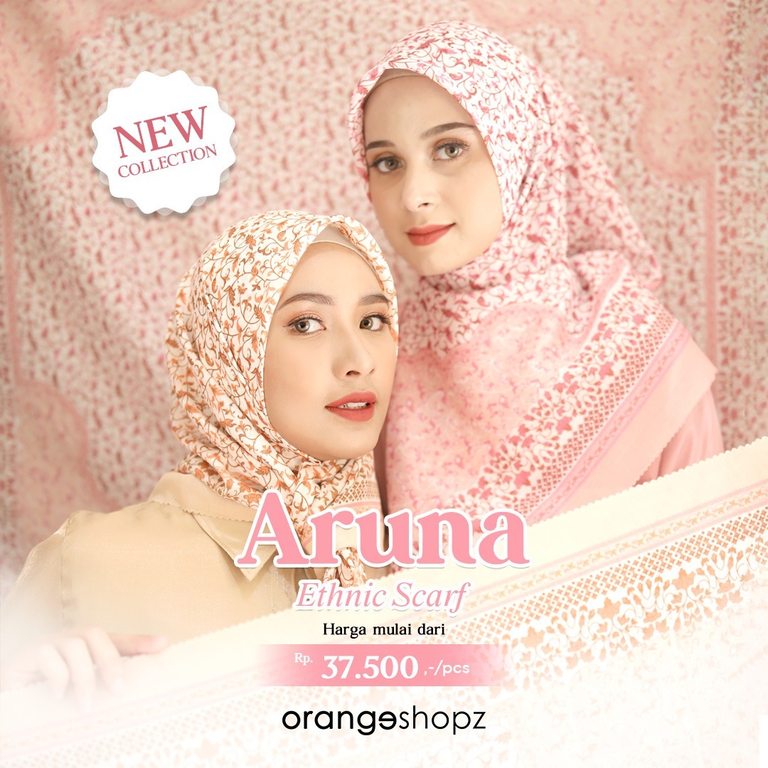Hijab Segiempat Motif Aruna Ethnic Scarf