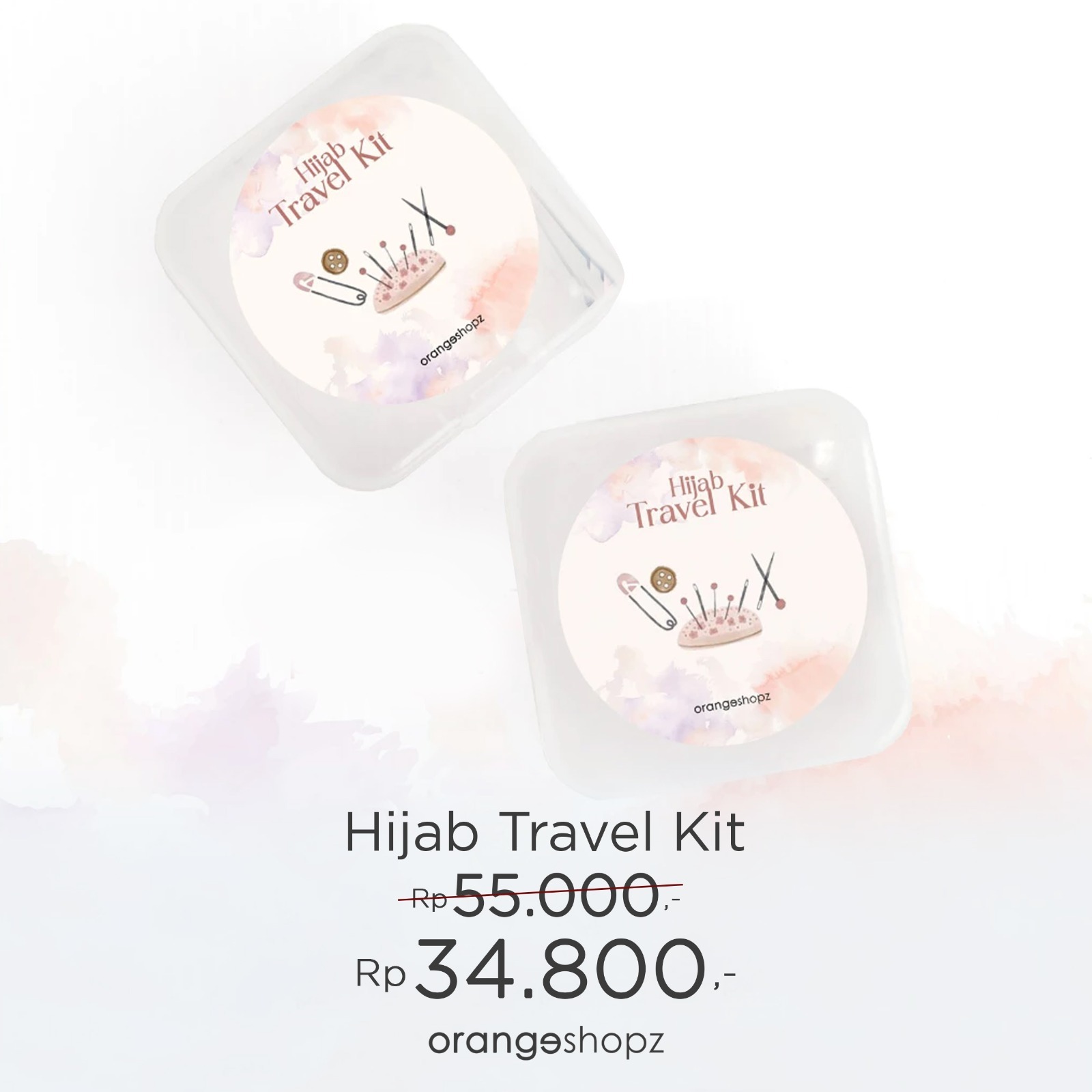 Hijab Travel Kit / Kotak Jarum Pentul Unik / Compact Hijab Kit