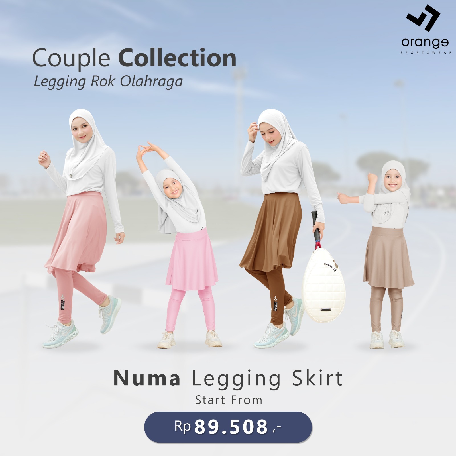 Numa Legging Skirt | Legging Rok Olahraga Wanita