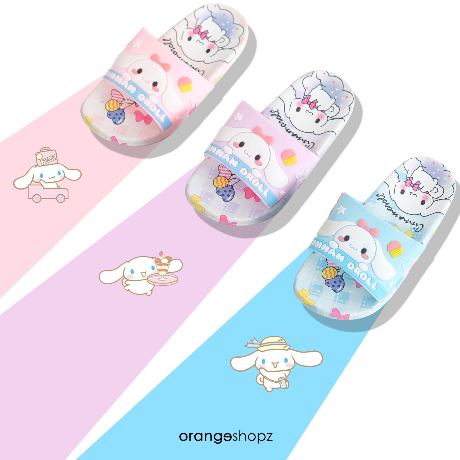 Sendal Selop Karet Anak Perempuan Import Motif Cinnamoroll