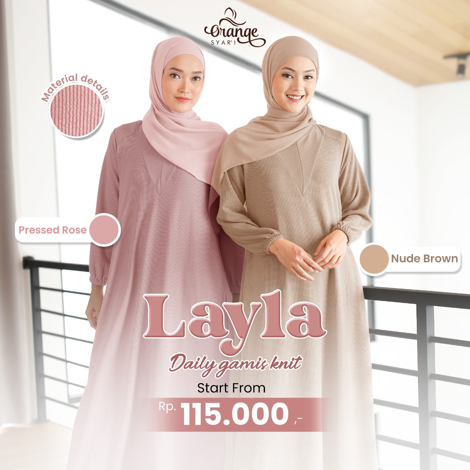 Gamis Batwing Knit Premium Daily Dress