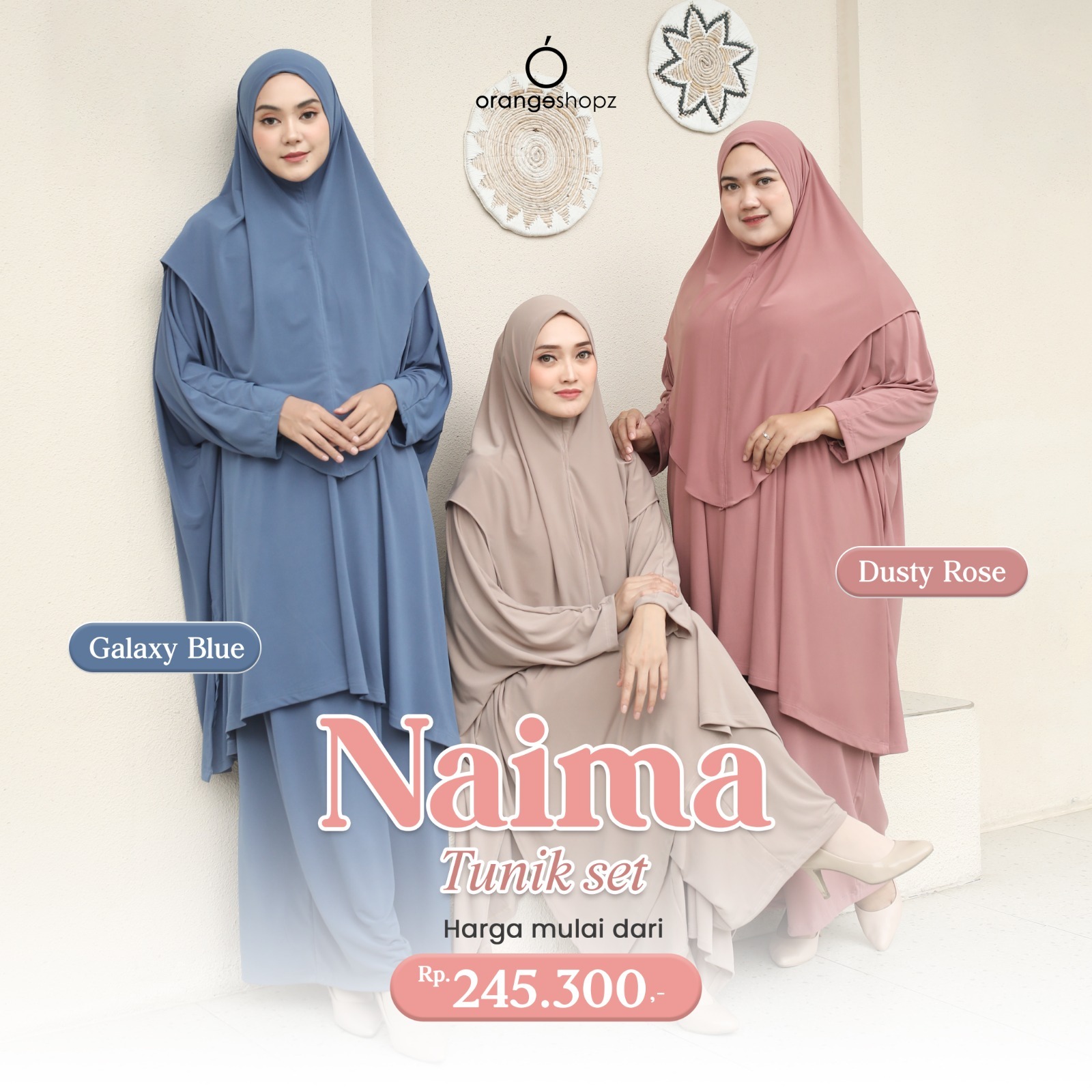 Gamis Jersey Premium Plisket Busui Friendly Naima Tunic Set