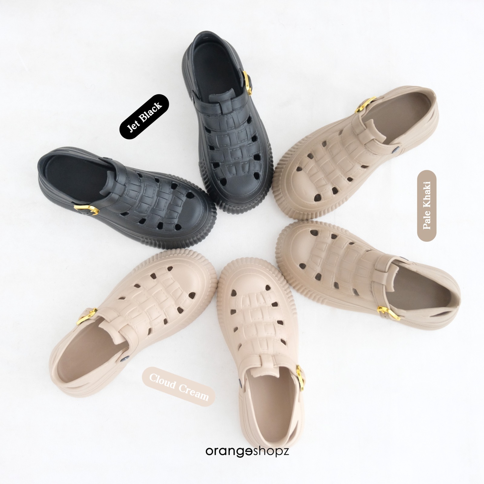 Sendal Baim Wanita Anti Selip Jelly Karet Lucy Wedges