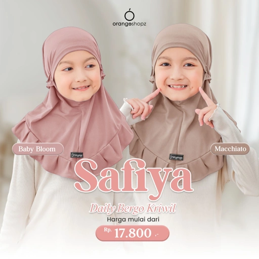 Image of Bergo Instan Anak Safiya Tali Kriwil
