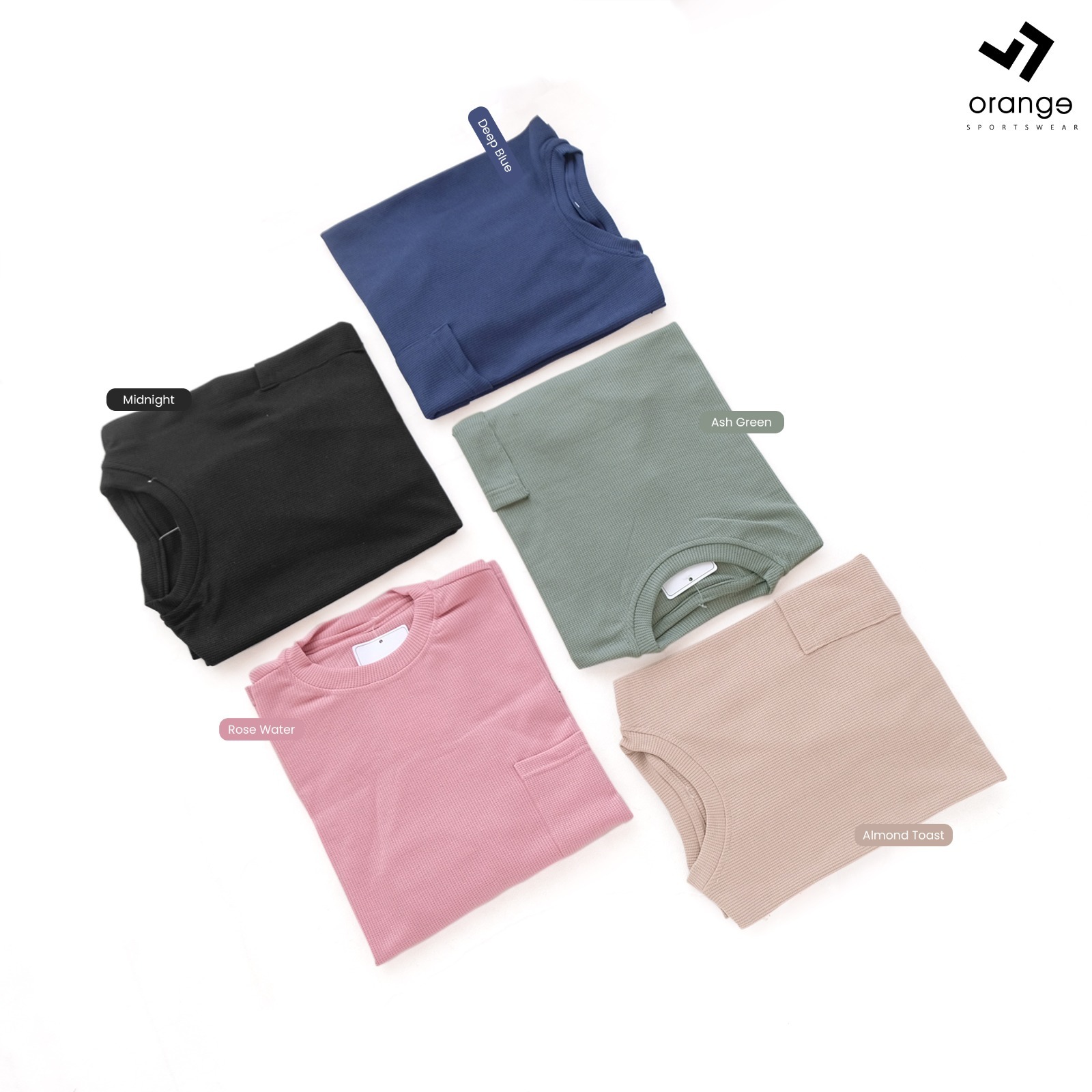 Atasan Olahraga Lengan Panjang Audrey Longslevve Waffle Tshirt