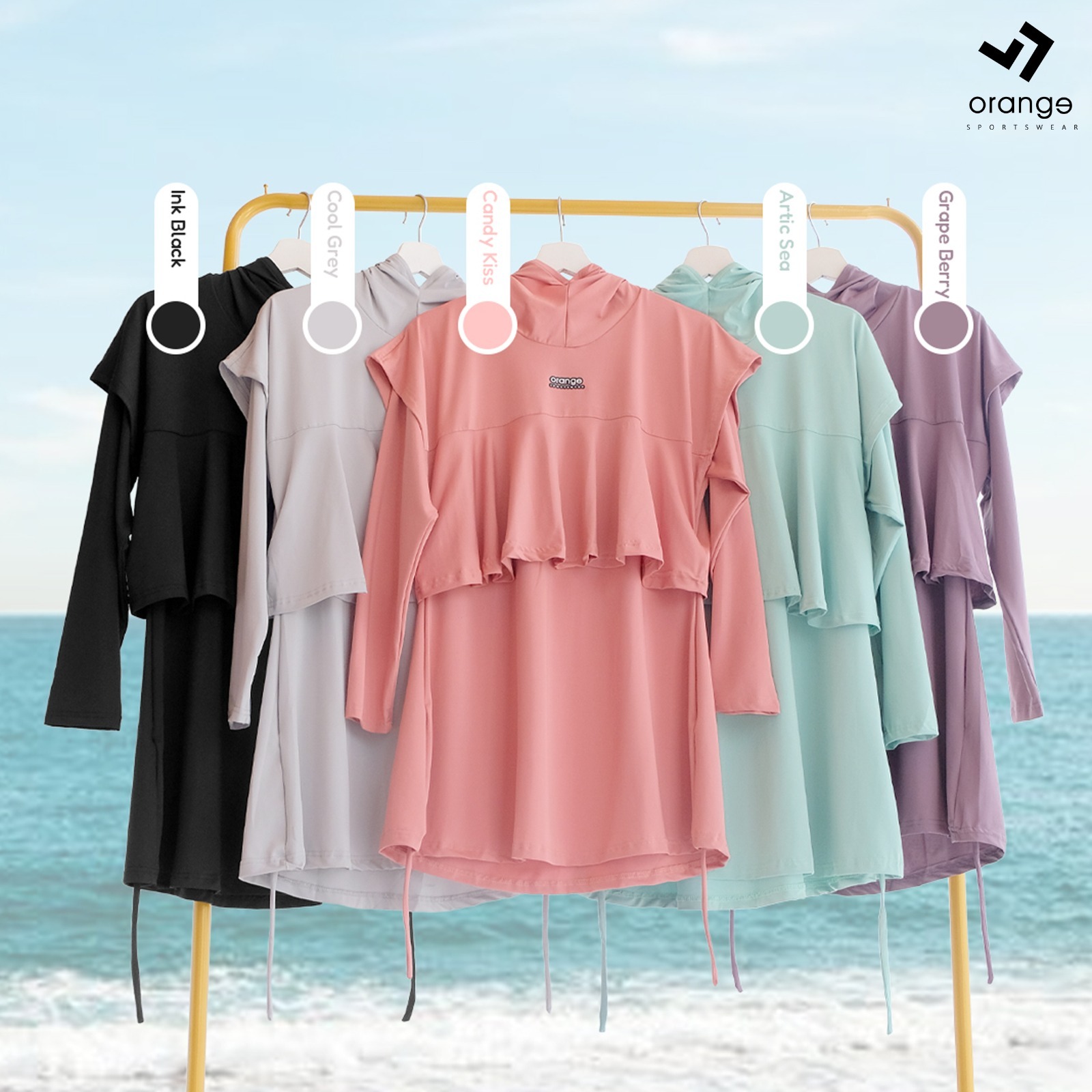 Setelan Baju Renang Muslim Syar'i Dewasa Anak Perempuan / Basic Swimwear