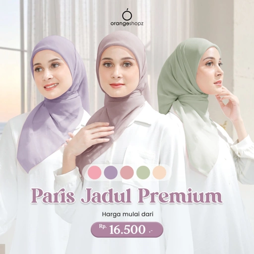 Image of Hijab Segiempat Paris Jadul Premium Kayla Daily Square