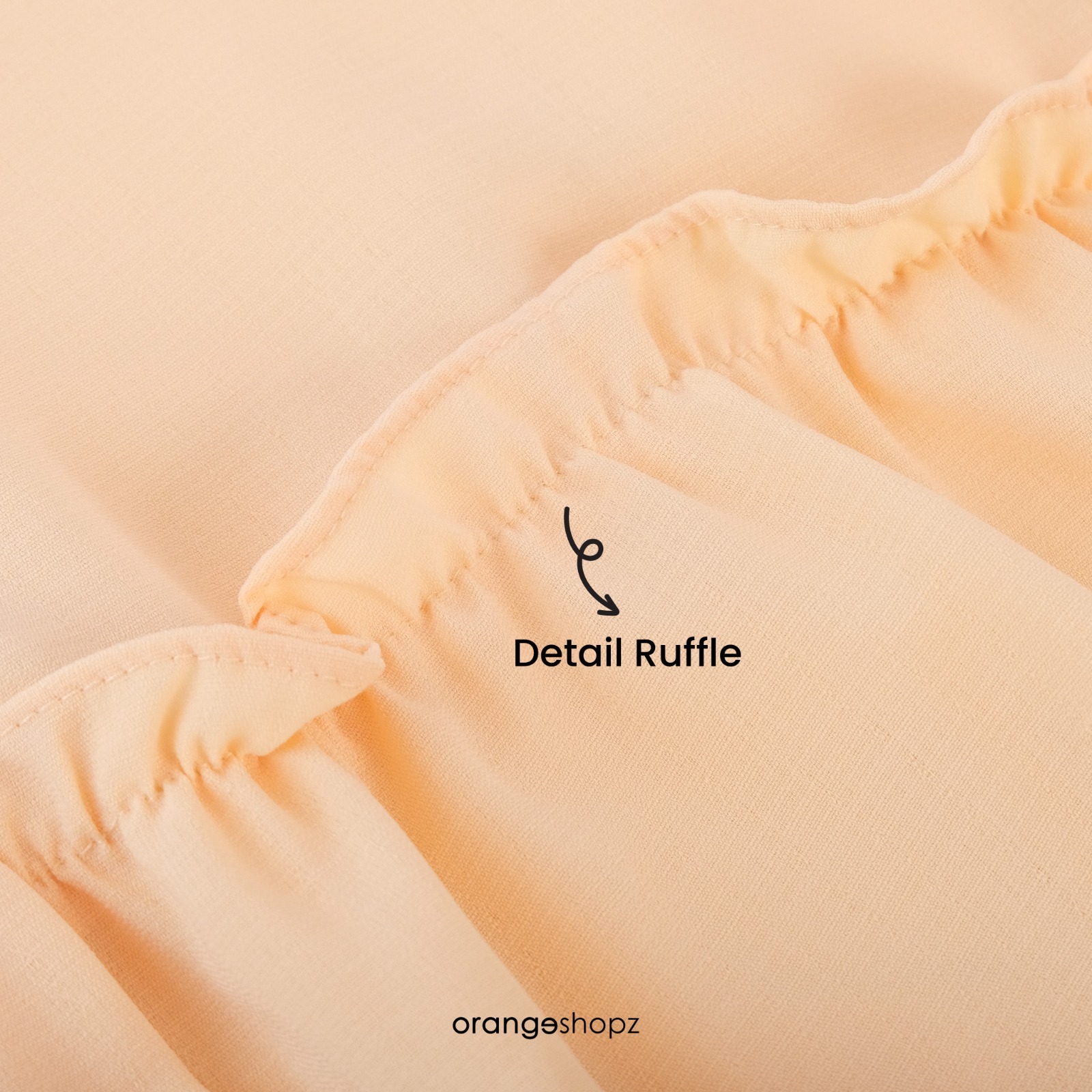 Atasan Wanita Lengan Panjang Kalila Ruffle Basic Blouse