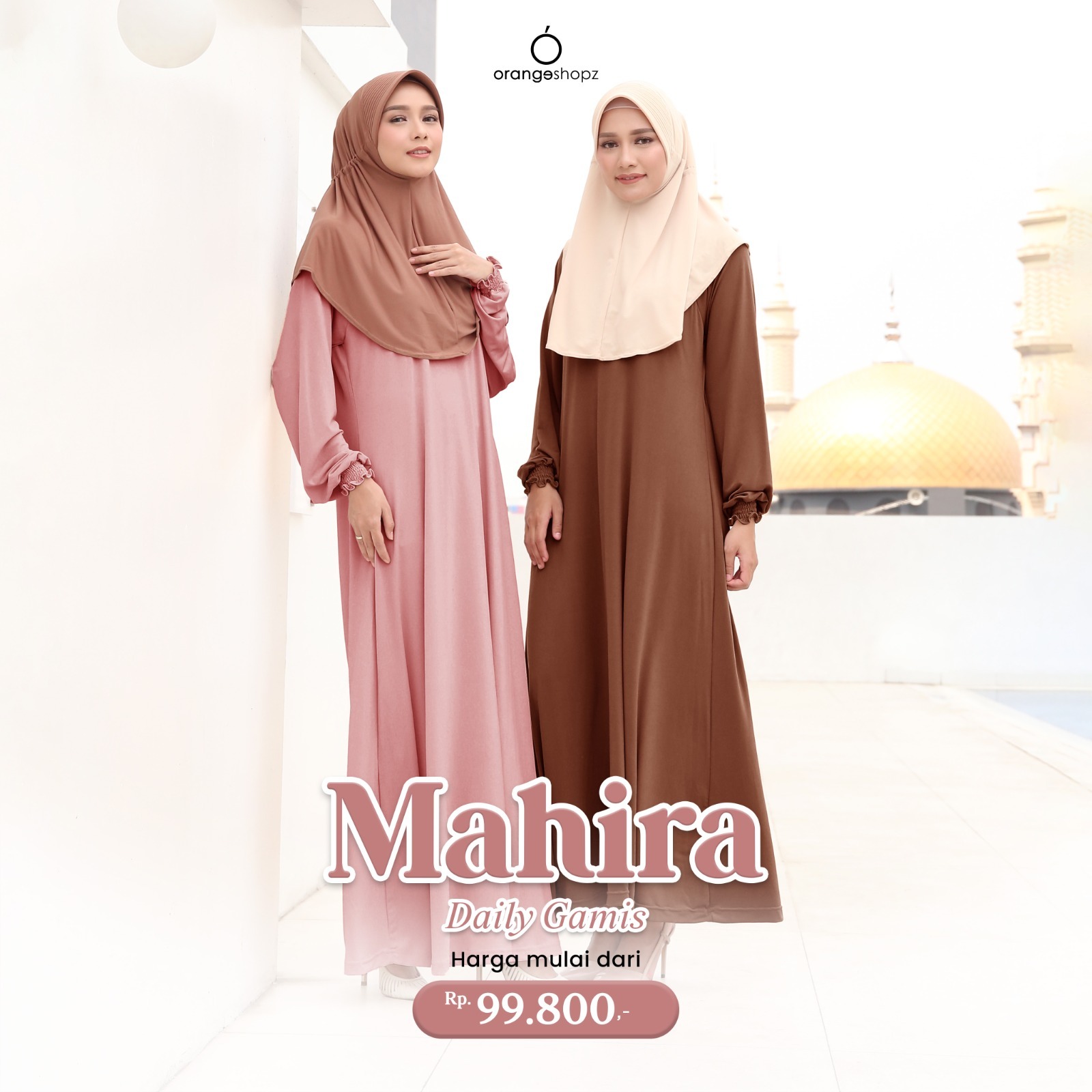 Inner Manset Gamis Wanita Lengan Panjang Mahira Daily Gamis