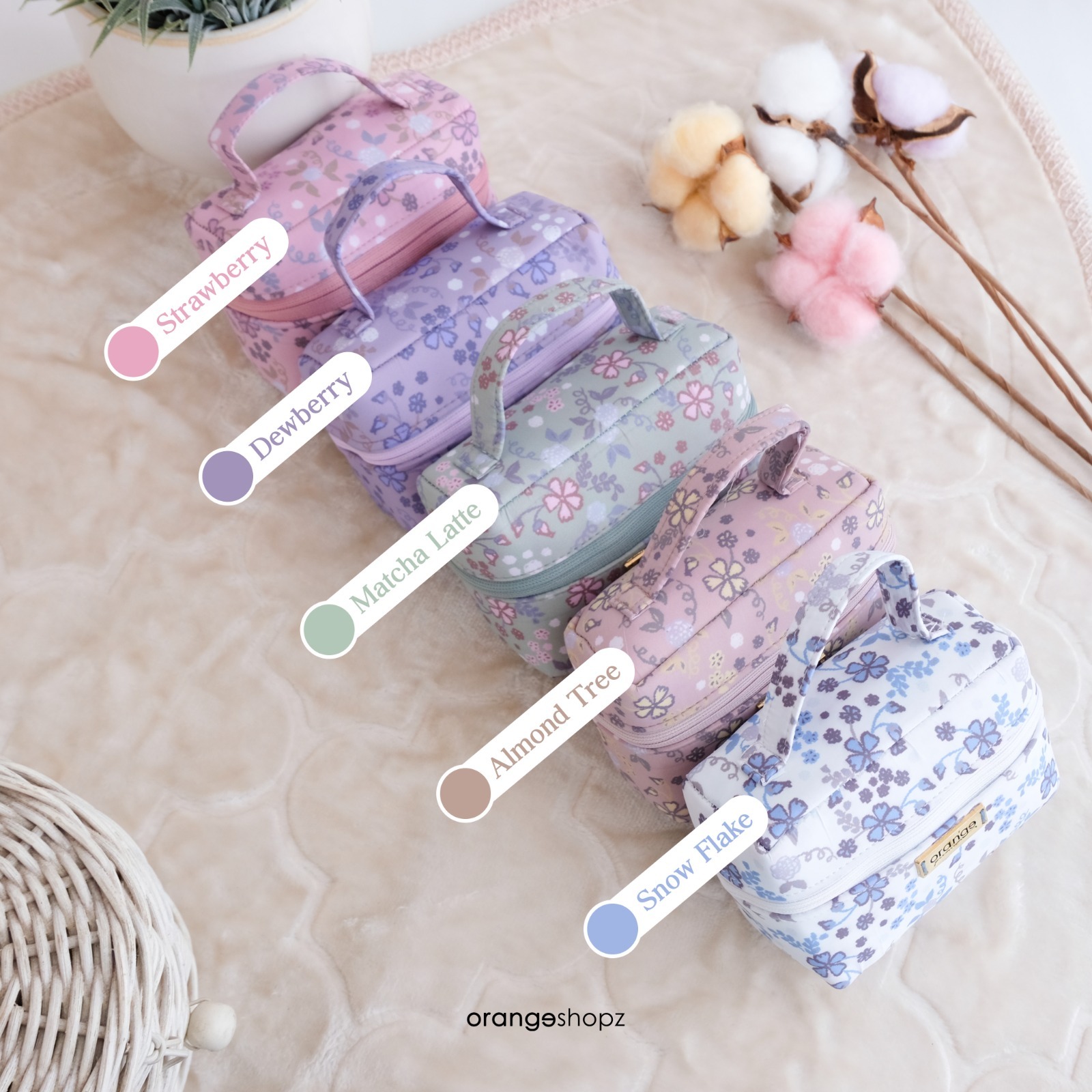 Mukena Motif Aster 2in1 Anak DewasaTraveling Prayer Set
