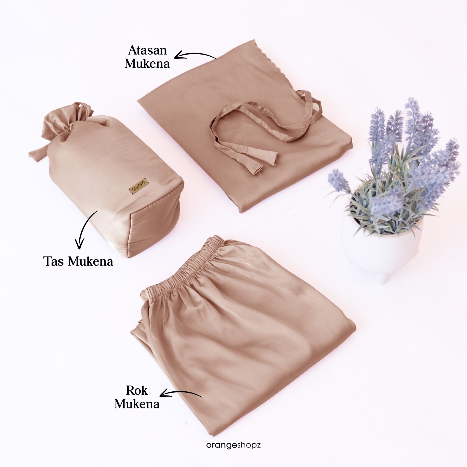 Mukena Silk Premium Series 2in1 Resleting Prayer Set