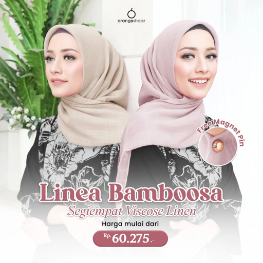 Image of Hijab Segiempat Viscose Linen (Linea Bamboosa Daily Hijab)