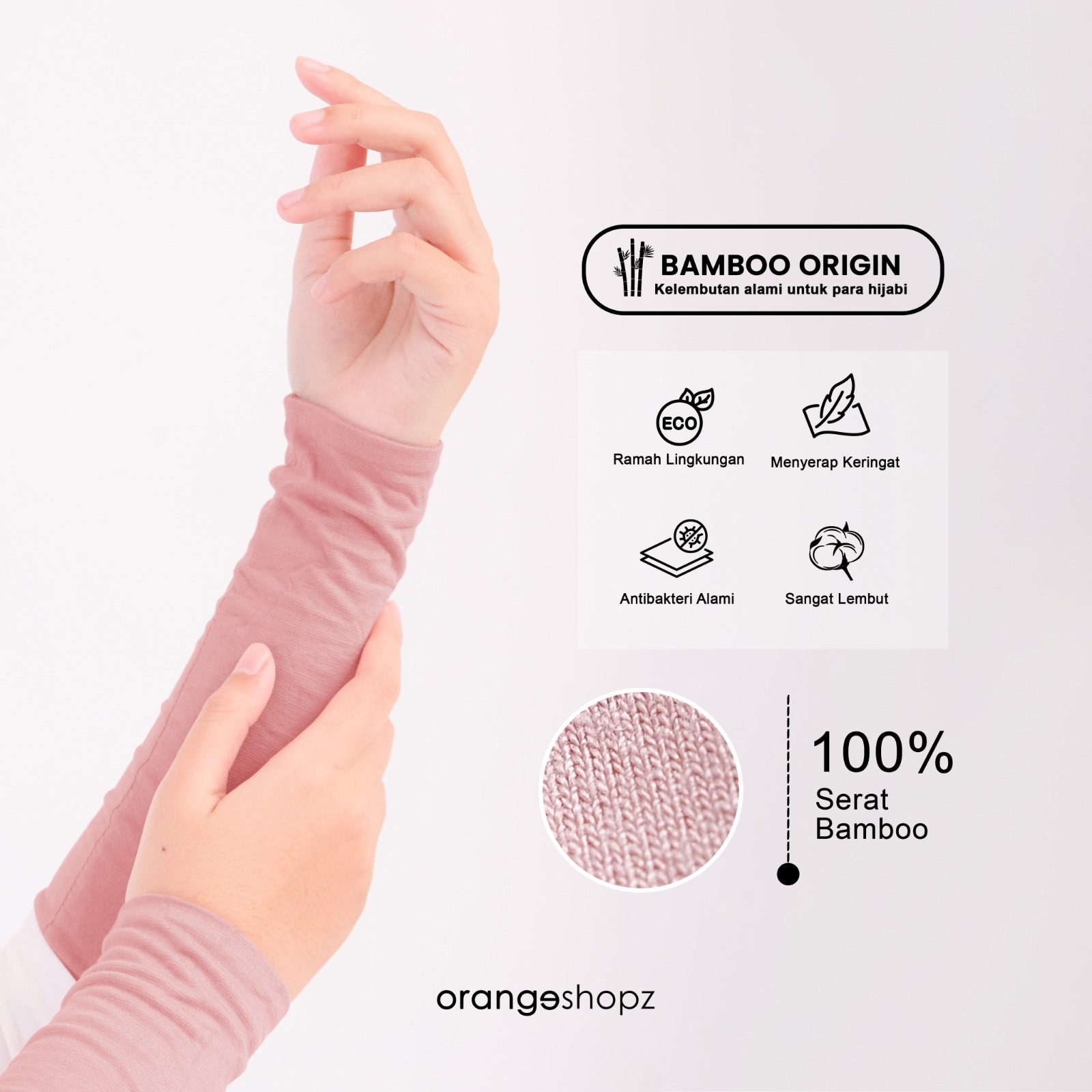 Seamless Handsock Premium / Handsock Manset Tangan Wanita Premium Basic Kaos Tangan Wanita Polos