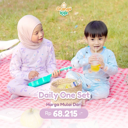 Image of Setelan Baju Tidur Anak Perempuan Laki Laki Motif Stella Lou Series Daily Oneset