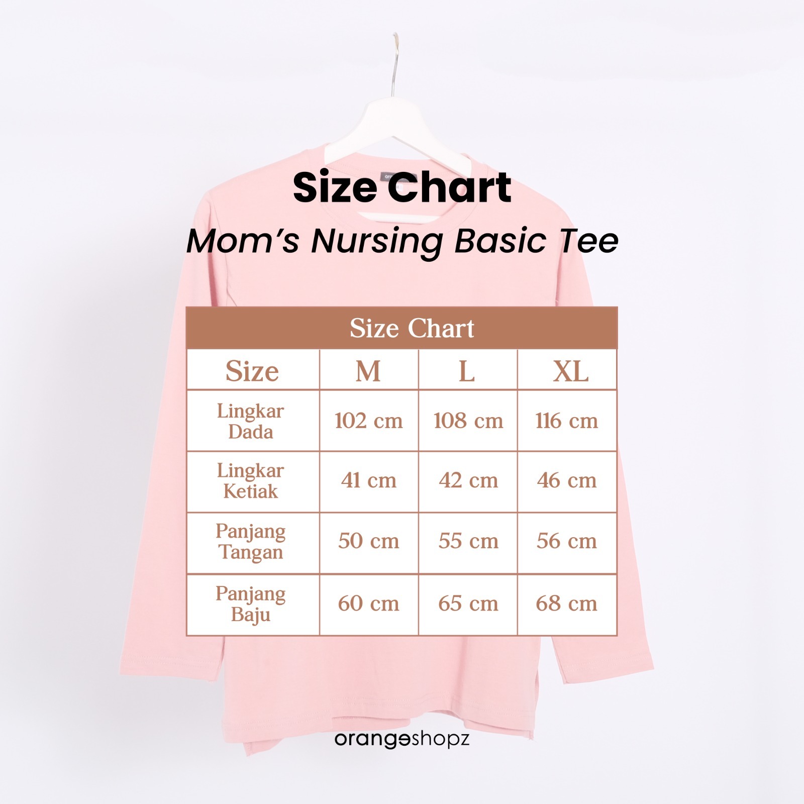 Nursing Basic Tee Long Sleeve / Kaos Atasan Ibu Baju Menyusui Anak Bayi Busui